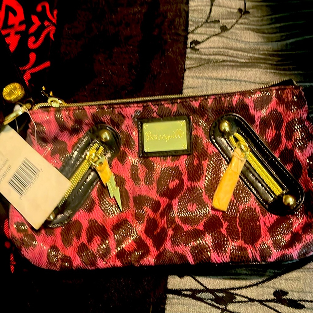 NWT Betseyville by Betsey Johnson
Purple Leopard Wristlet
